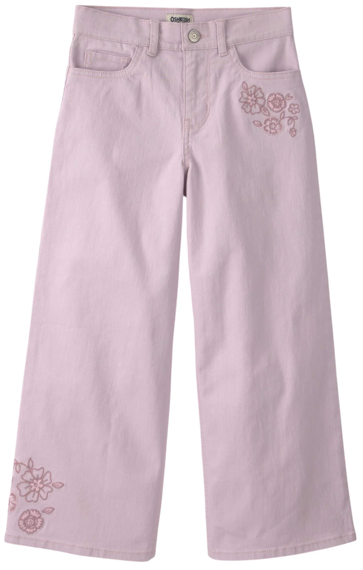 image for OshKosh Pantaloni largi cu broderie florala foto