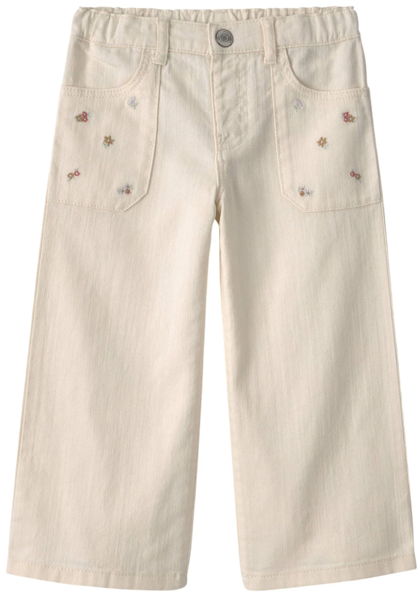 image for OshKosh Pantaloni largi cu floricele brodate foto