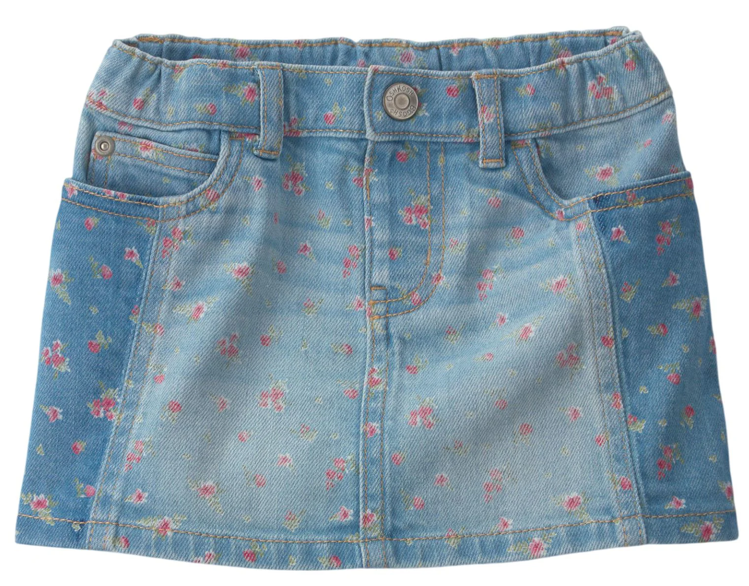 OshKosh Fustita din denim cu imprimeu floral foto