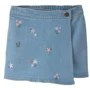 OshKosh Fustita-pantalon din denim cu broderie florala foto