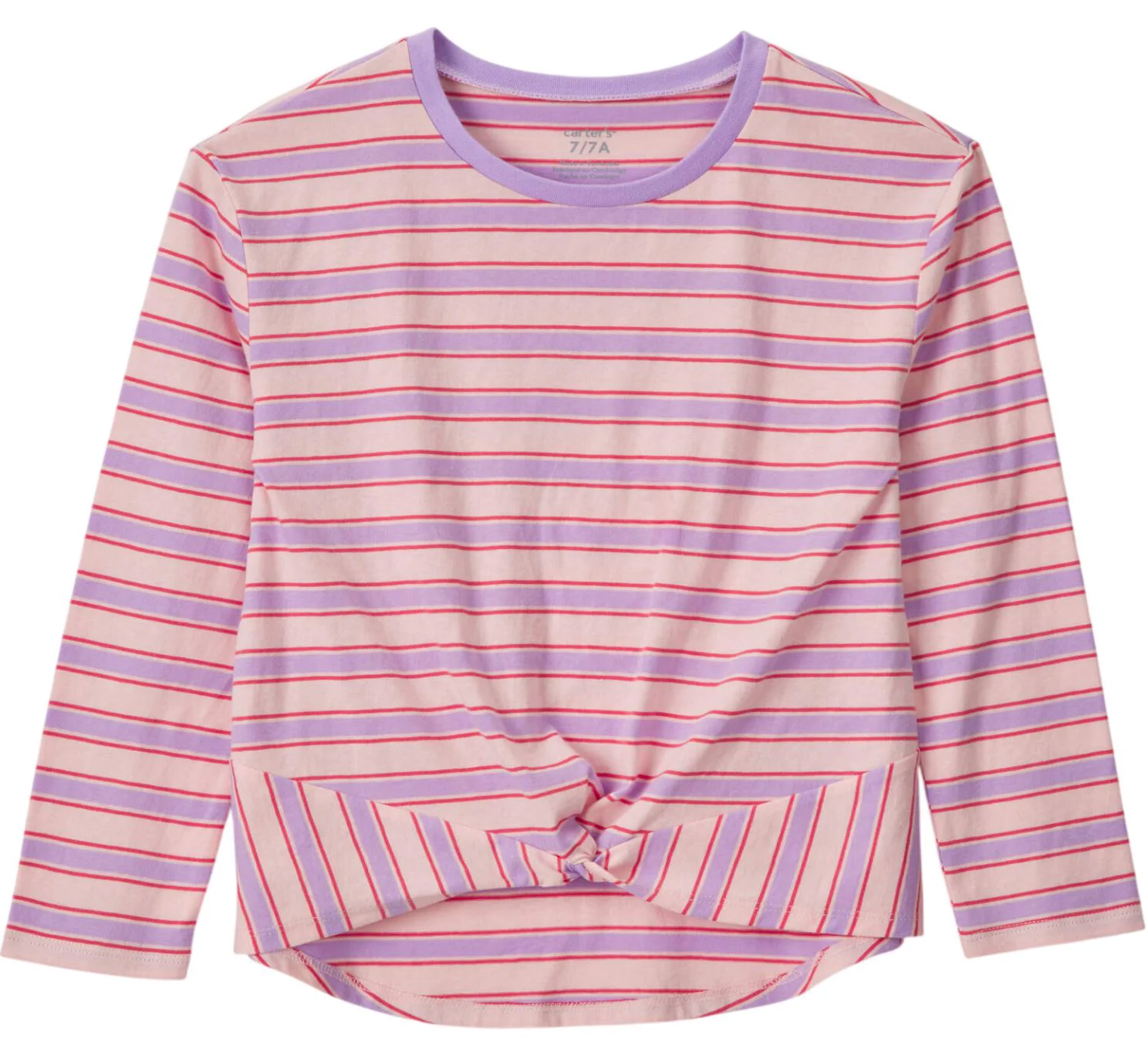Carter's Bluza cu maneca lunga si nod Stripes foto