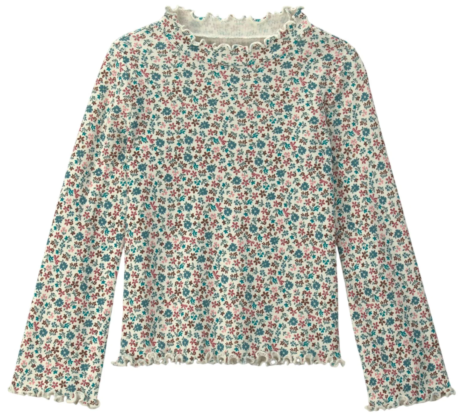 Carter's Bluza reiata cu maneca lunga si guler inalt foto