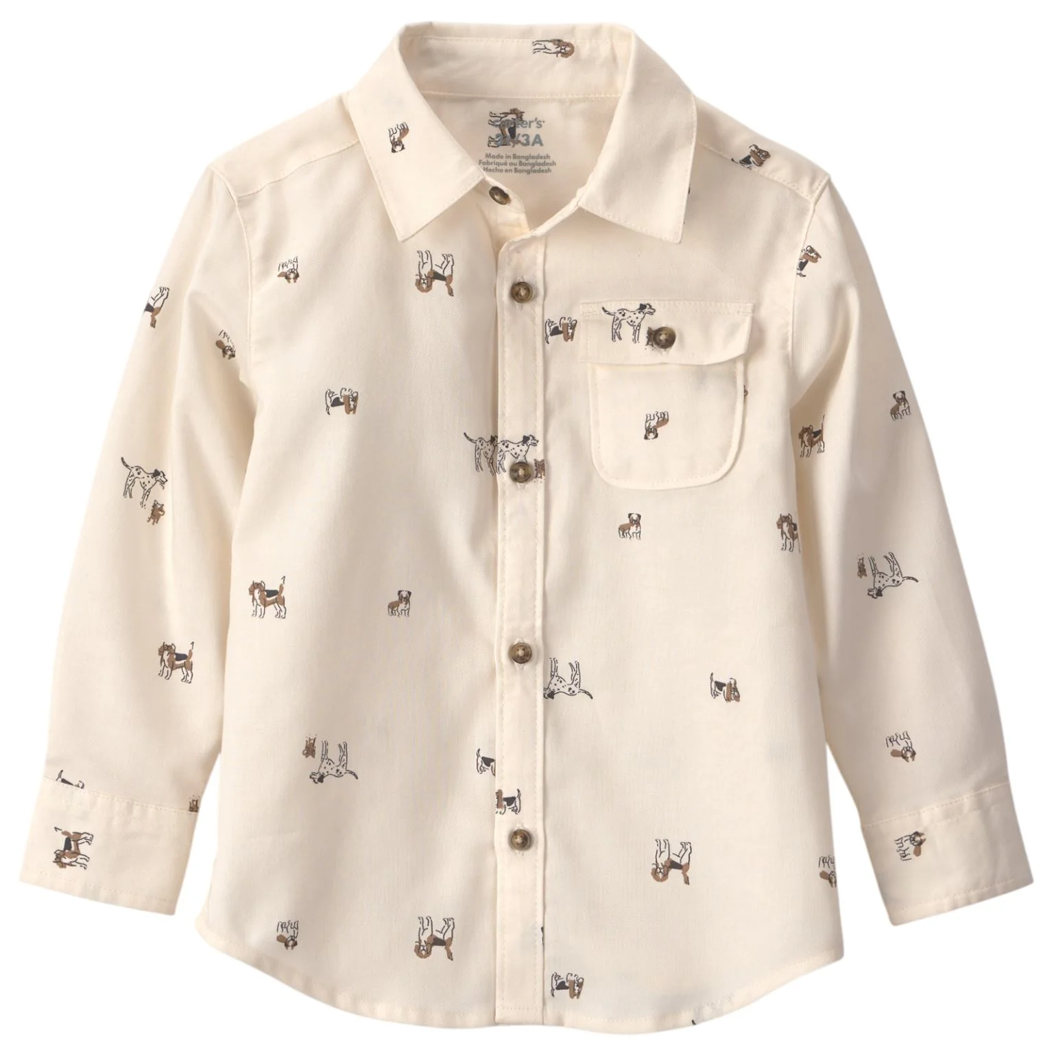 Carter's Camasa cu maneca lunga Dog Print foto