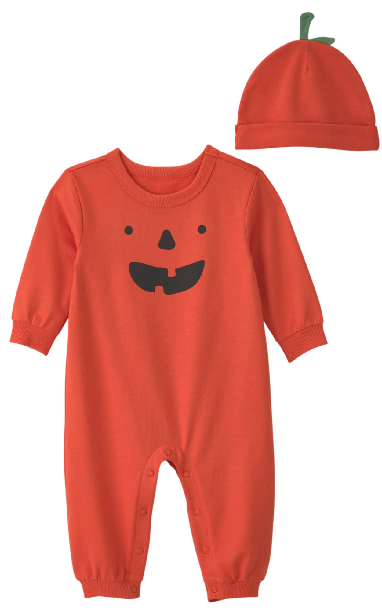 Carter's Set 2 piese Halloween Pumpkin - salopeta si caciulita foto