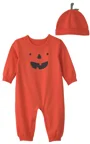 Carter's Set 2 piese Halloween Pumpkin - salopeta si caciulita foto