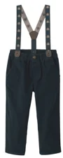 Carter's Pantaloni din catifea cu bretele Navy foto