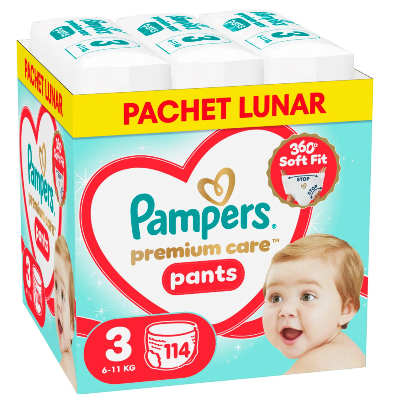 image for Chilotei Pampers Premium Care Pants 3 XXL (6-11 kg), 114 buc. foto