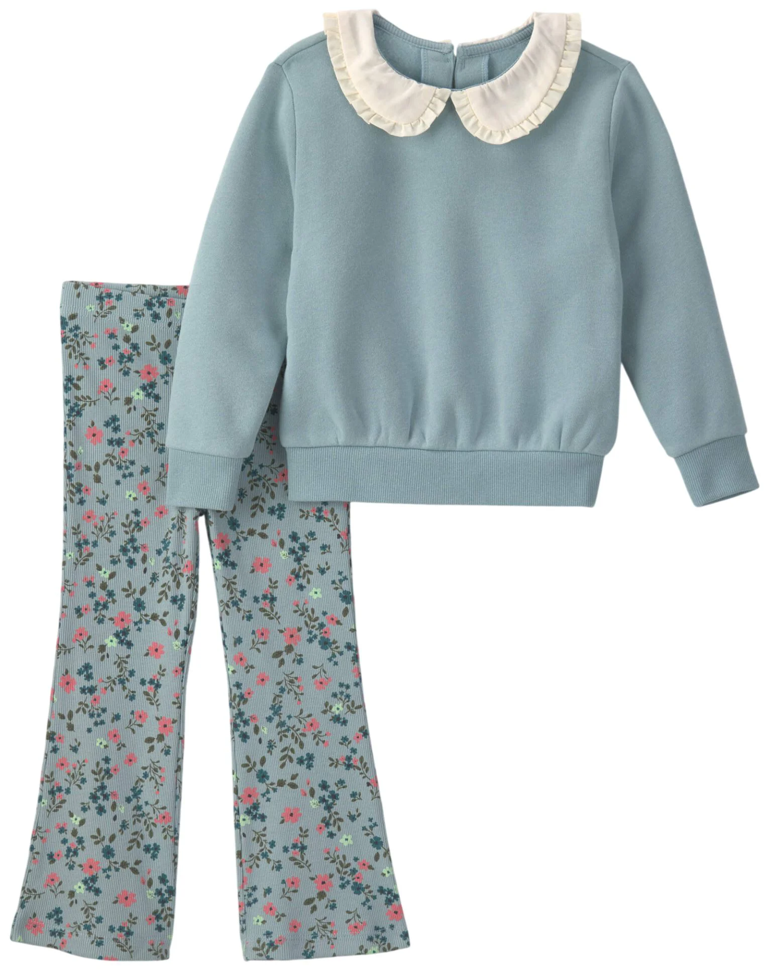 Carter's Set 2 piese Floral - bluza peplum si colanti evazati foto