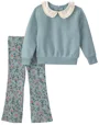 Carter's Set 2 piese Floral - bluza peplum si colanti evazati foto