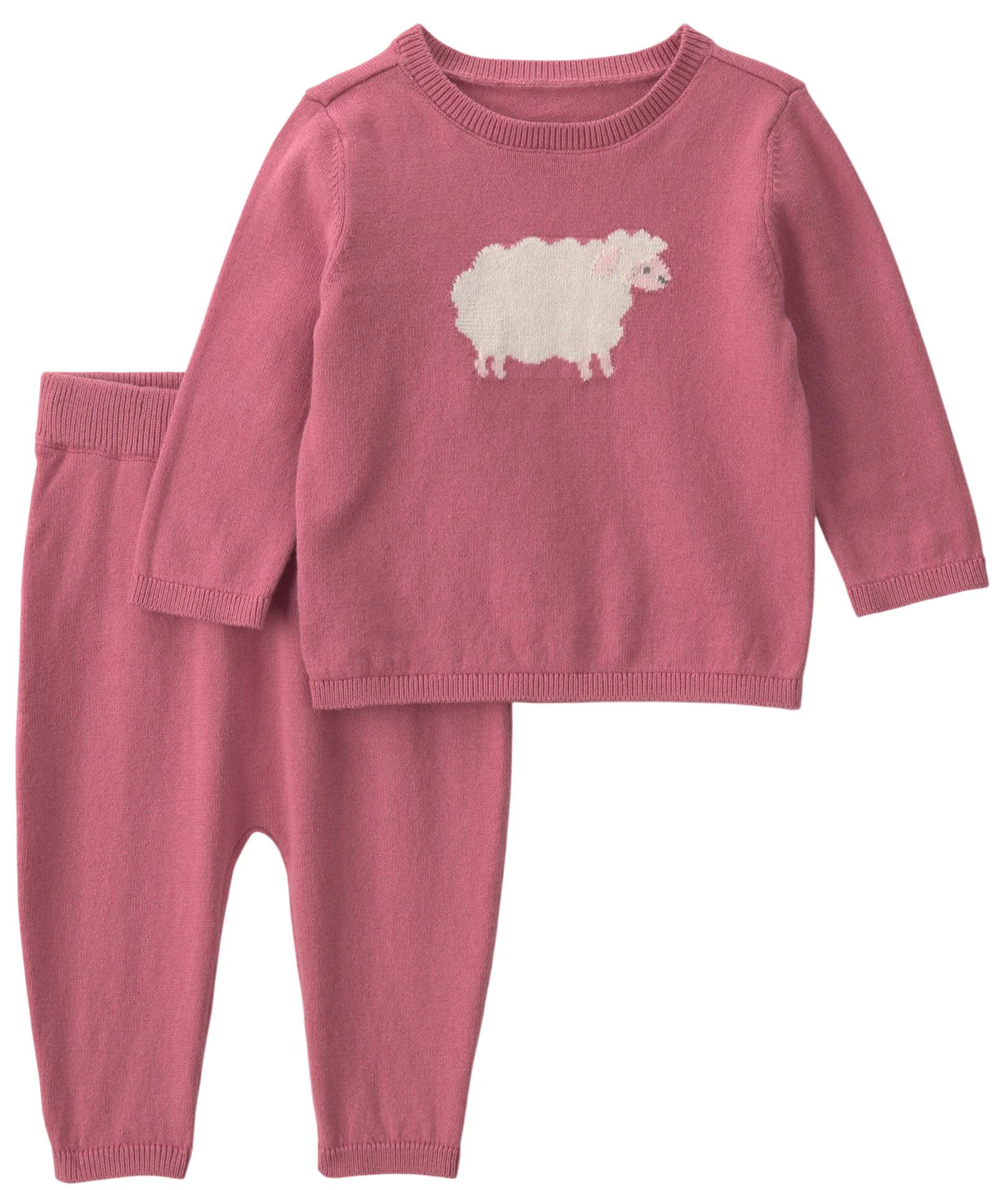 Carter's Set 2 piese Sheep - pulover subtire si pantaloni foto