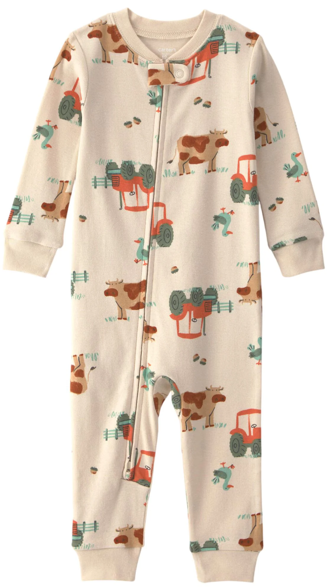 Carter's Pijama din bumbac Farm Print foto