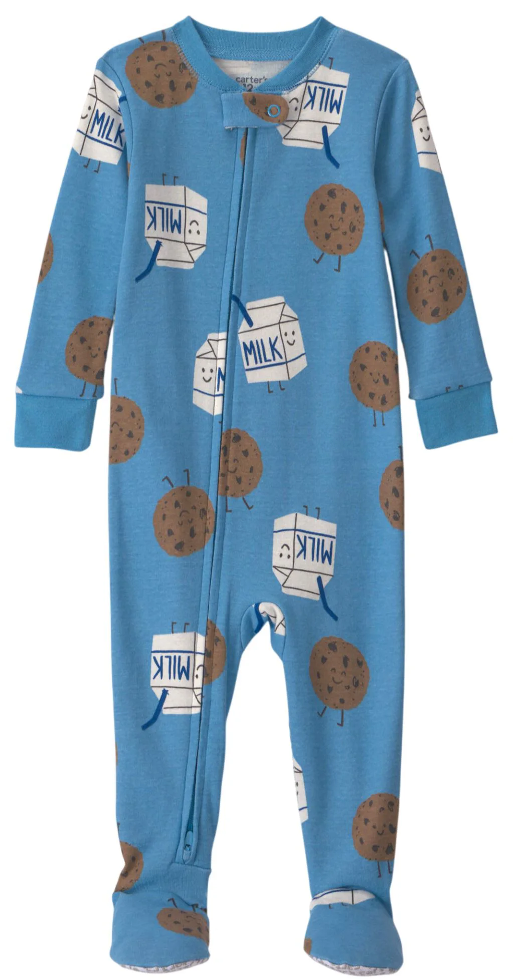 Carter's Pijama cu talpa din bumbac Cookies & Milk foto
