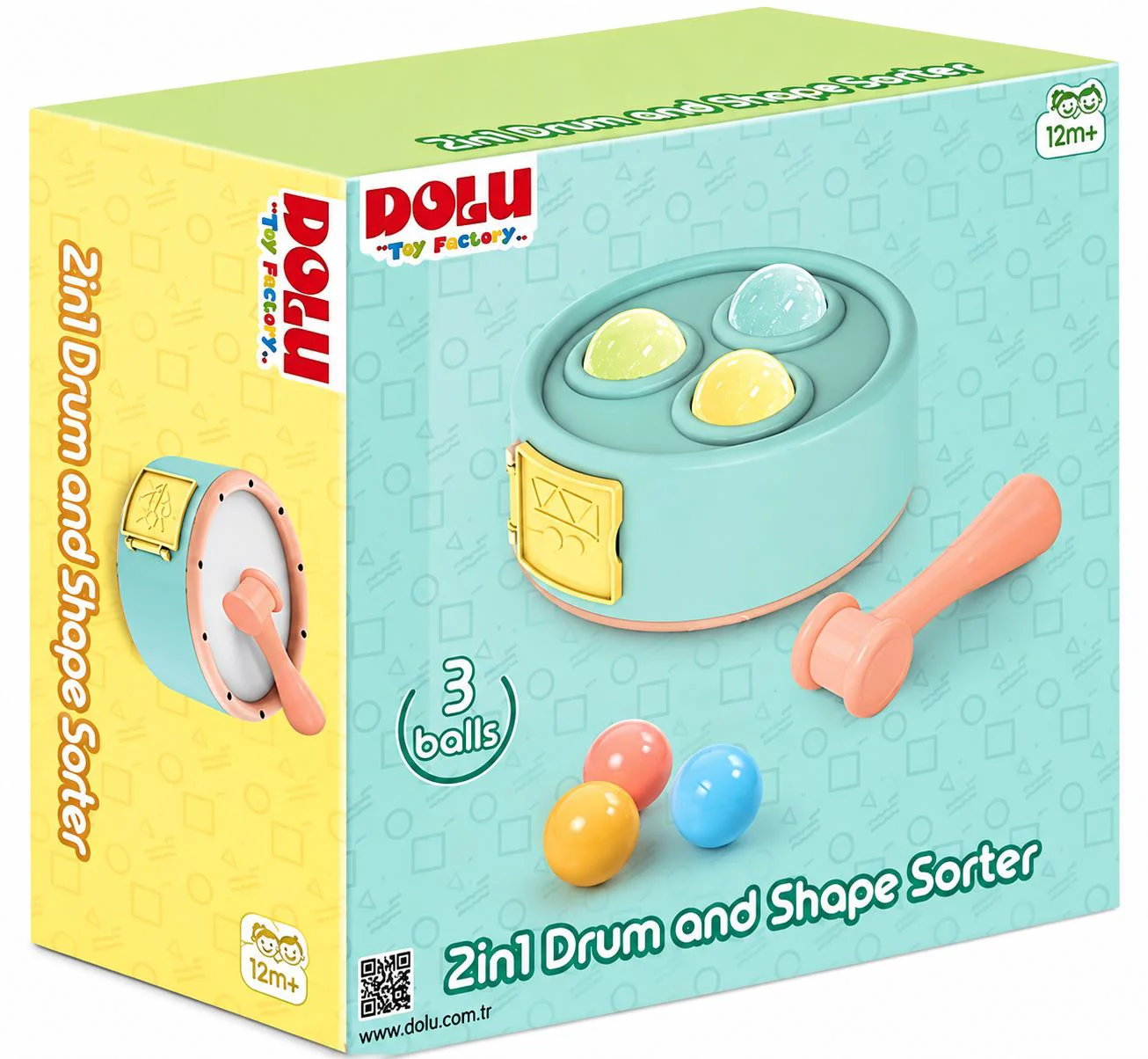 image for Игровой набор 2 в 1 Dolu Барабан и шарики foto
