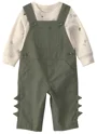 Carter's Set 2 piese Dino - salopeta lunga si bluza foto