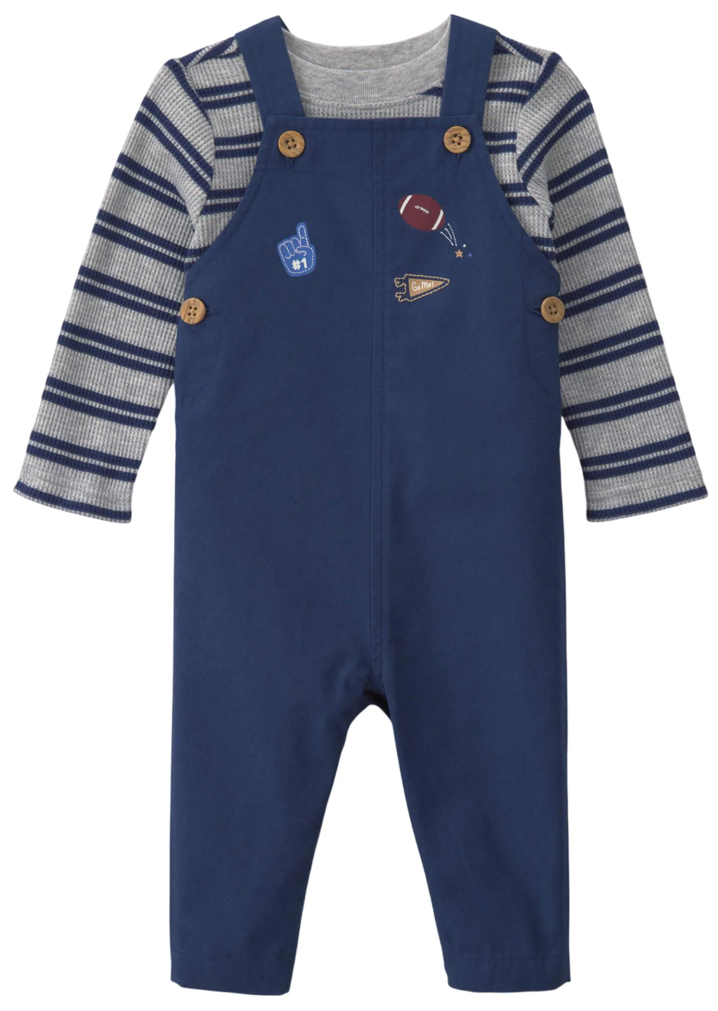 Carter's Set 2 piese Sports - salopeta lunga si bluza foto