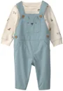 Carter's Set 2 piese Wolf - salopeta lunga si bluza foto