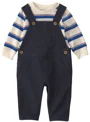 Carter's Set 2 piese Stripes - salopeta lunga si bluza foto