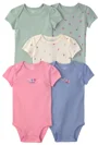 Carter's Set 5 body cu maneca scurta Garden Theme foto