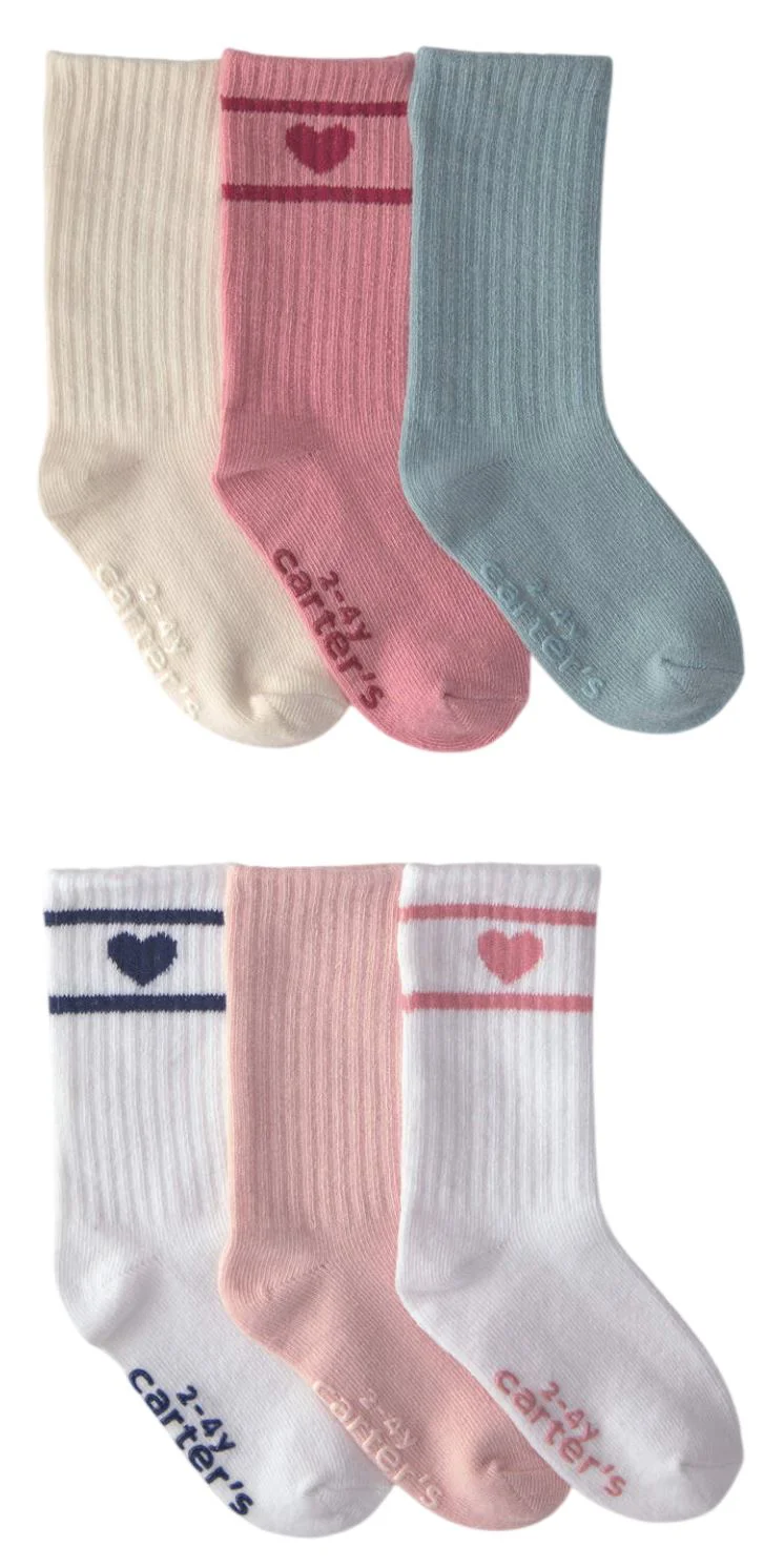image for Carter's Комплект 6 пар носков Heart Varsity foto