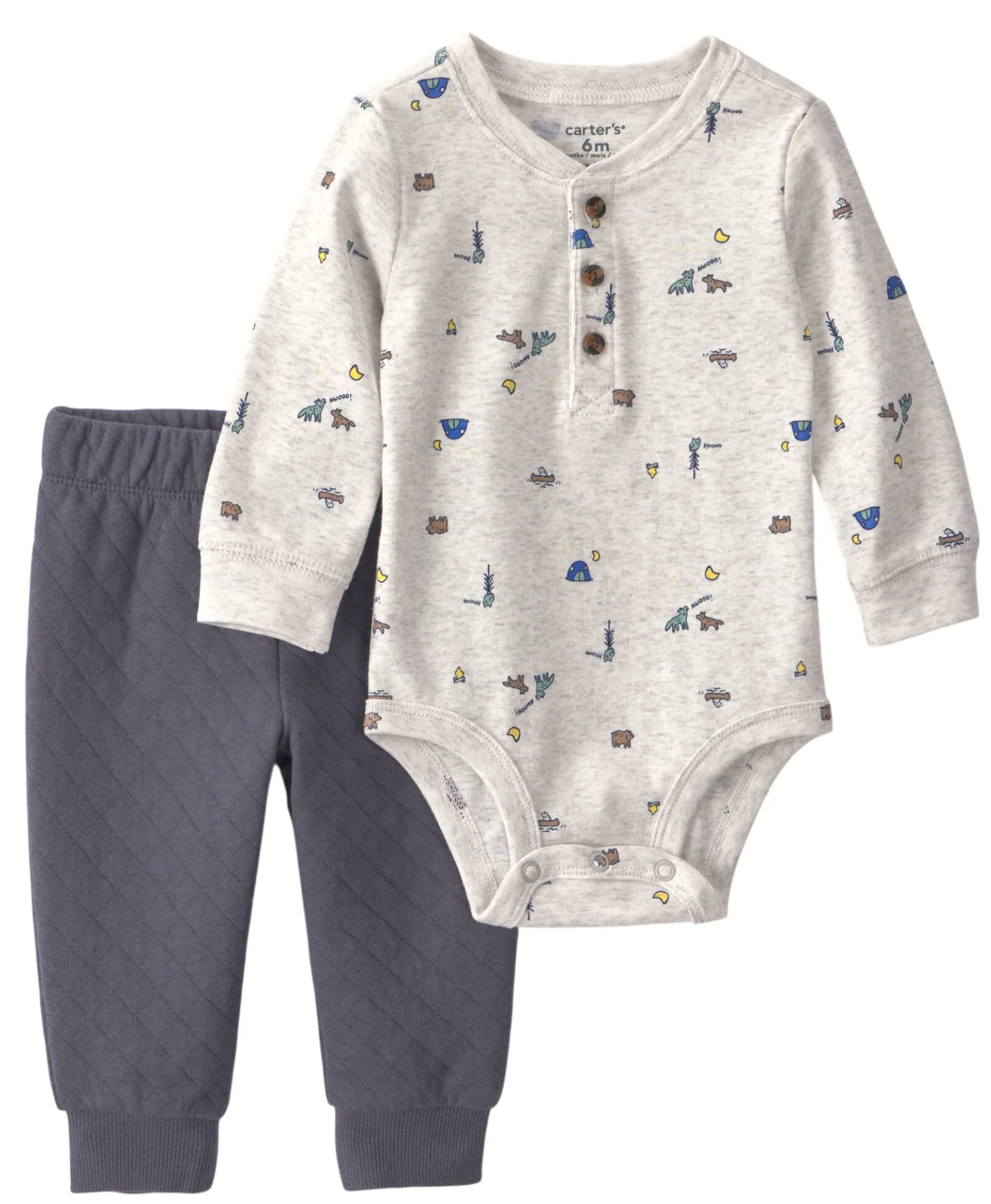 Carter's Set 2 piese Camping - body si pantaloni foto