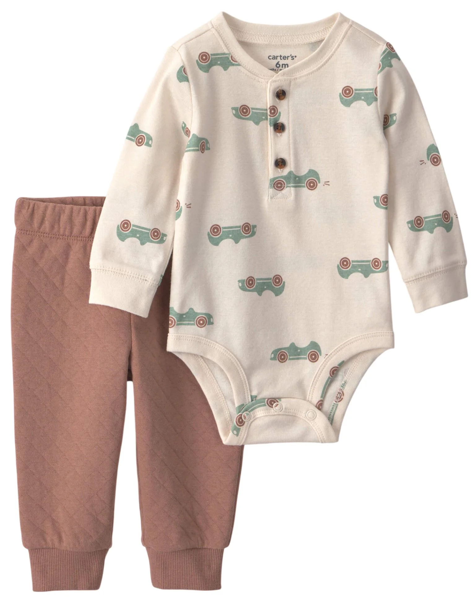 Carter's Set 2 piese Car - body si pantaloni foto