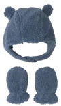 Carter's Set caciulita si manusi din sherpa Navy Teddy foto