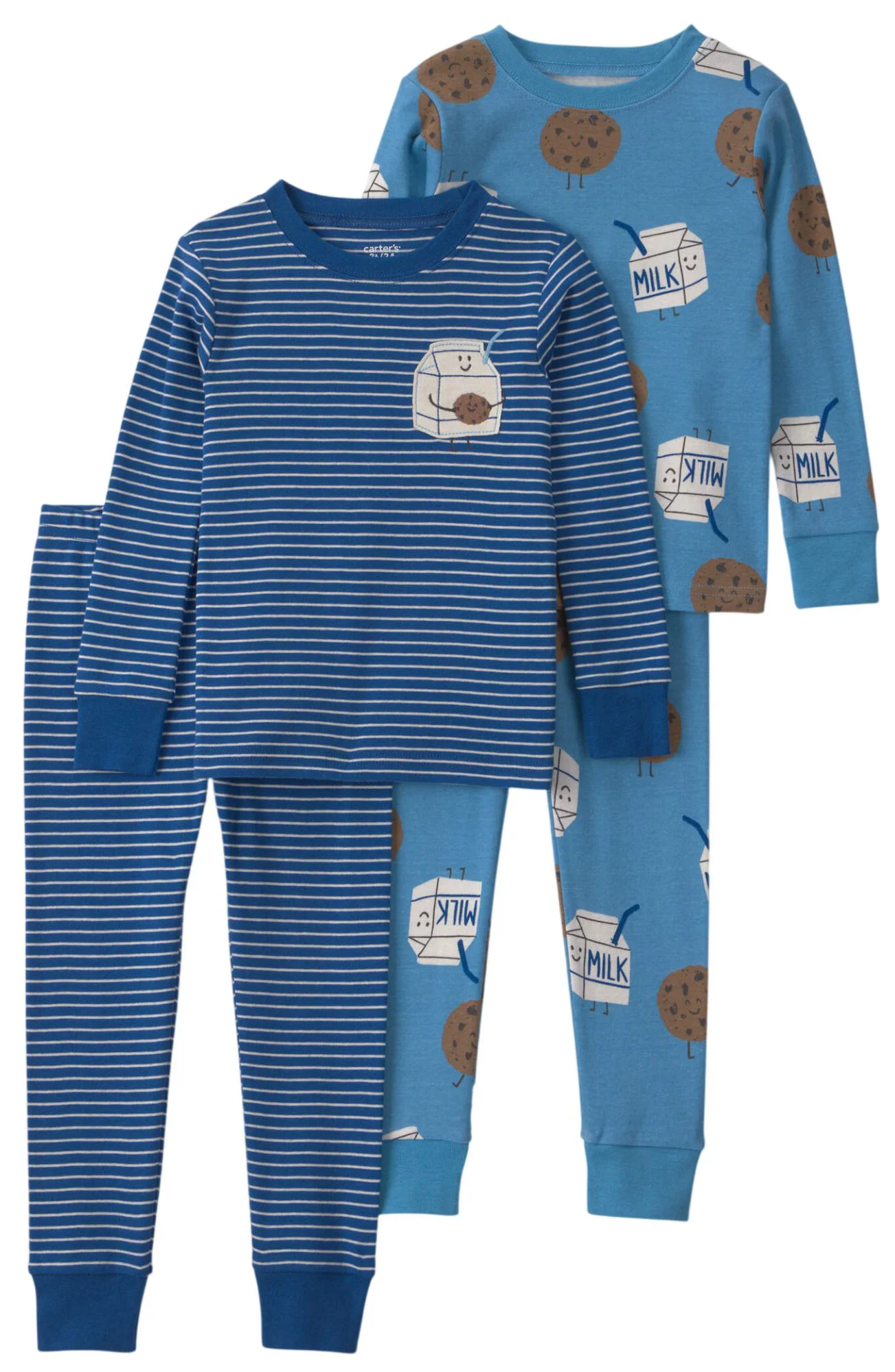 Carter's Set 2 pijamale din bumbac Cookies & Milk foto