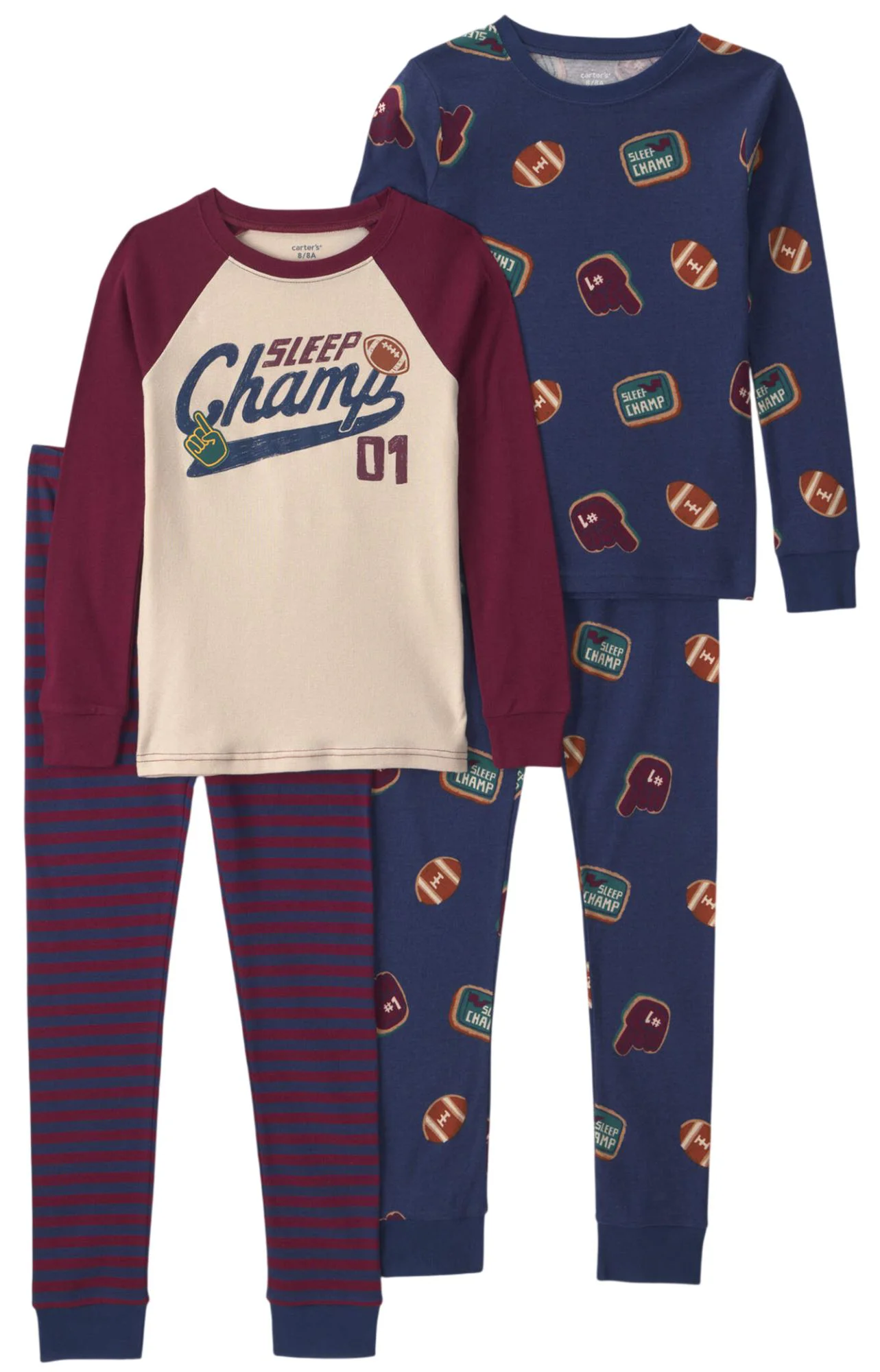 Carter's Set 2 pijamale din bumbac Sleep Champs 01 foto