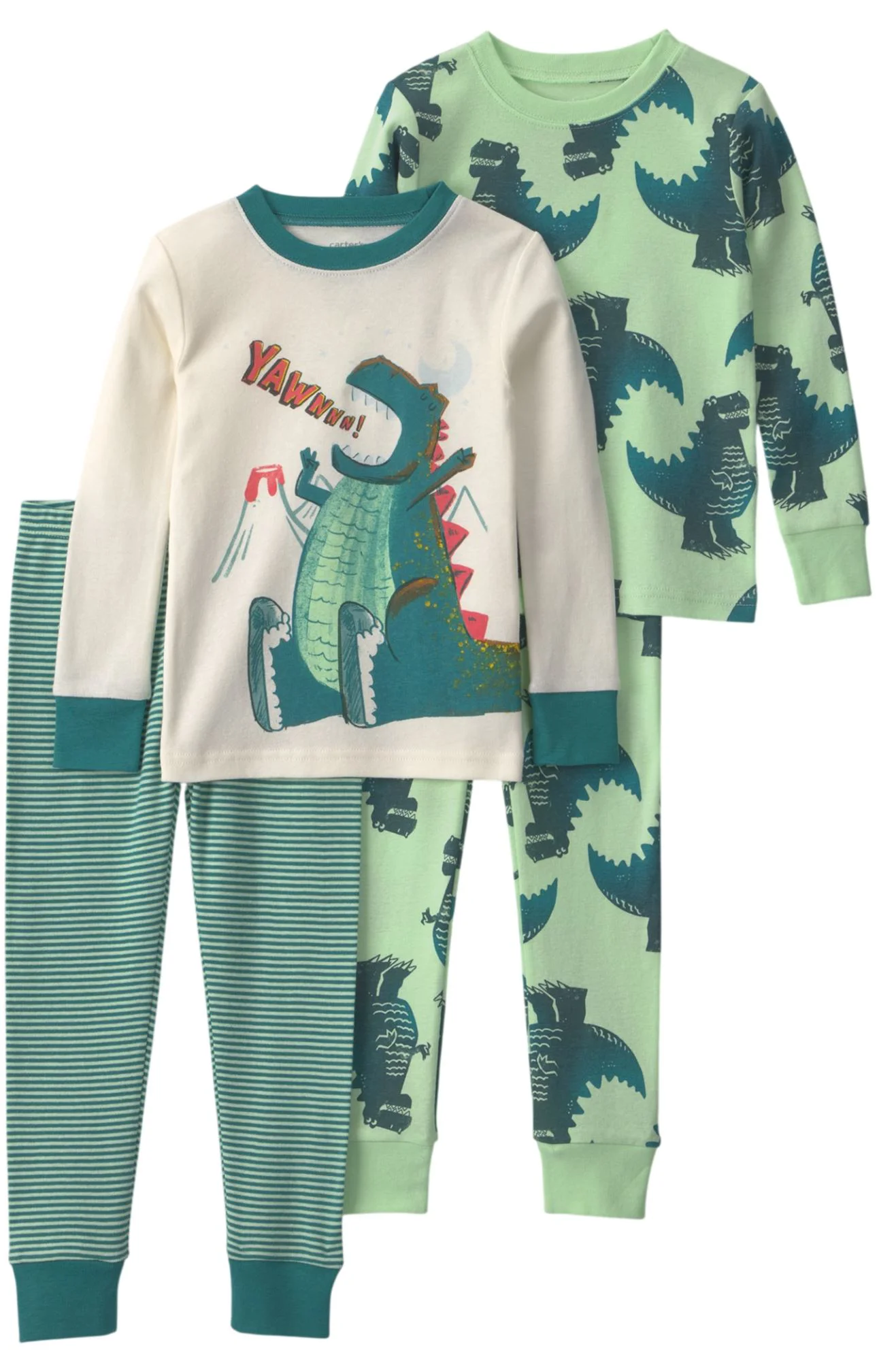 Carter's Комплект 2 хлопковых пижамы Yawn! Dino foto