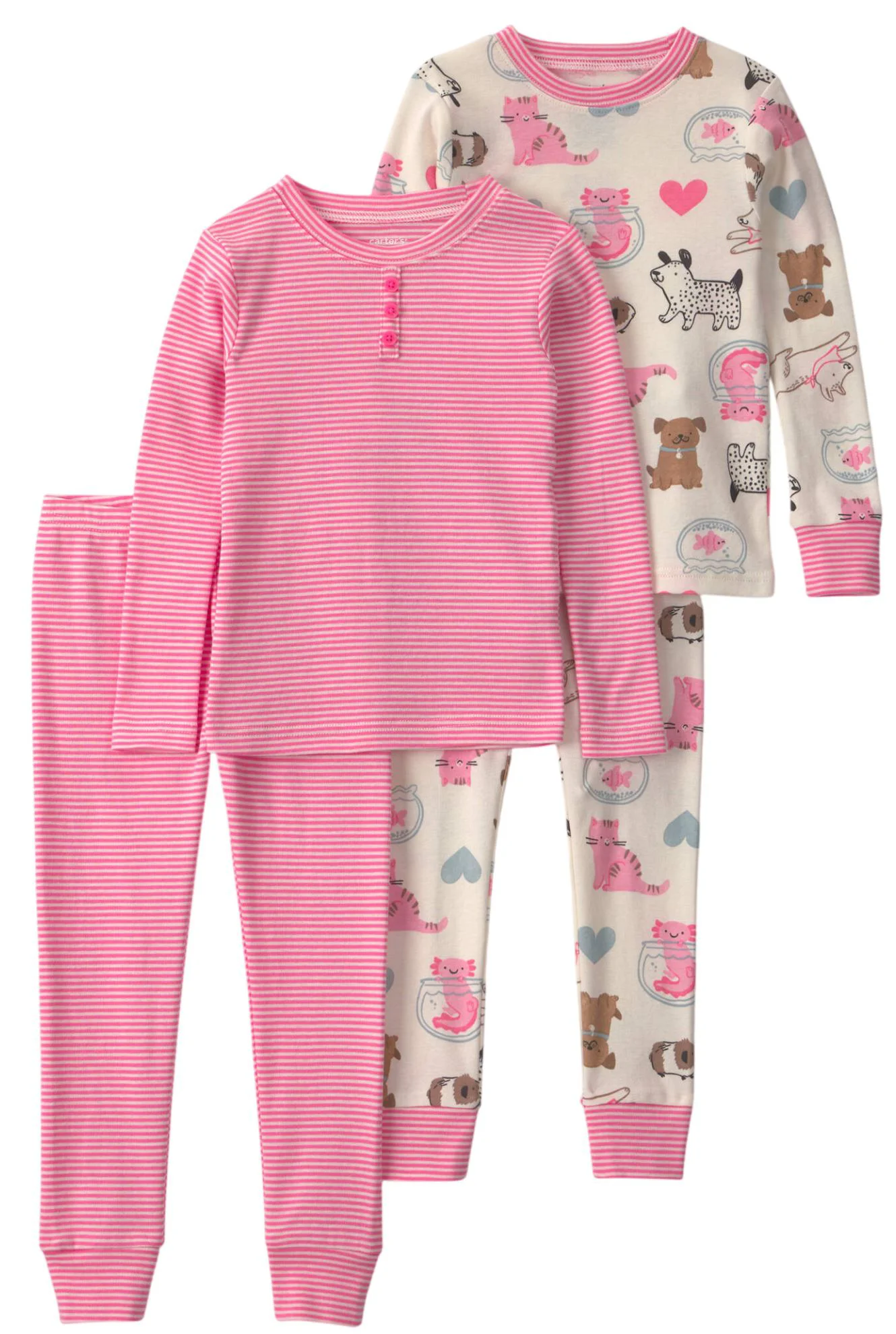 Carter's Set 2 pijamale din bumbac Dog Print foto