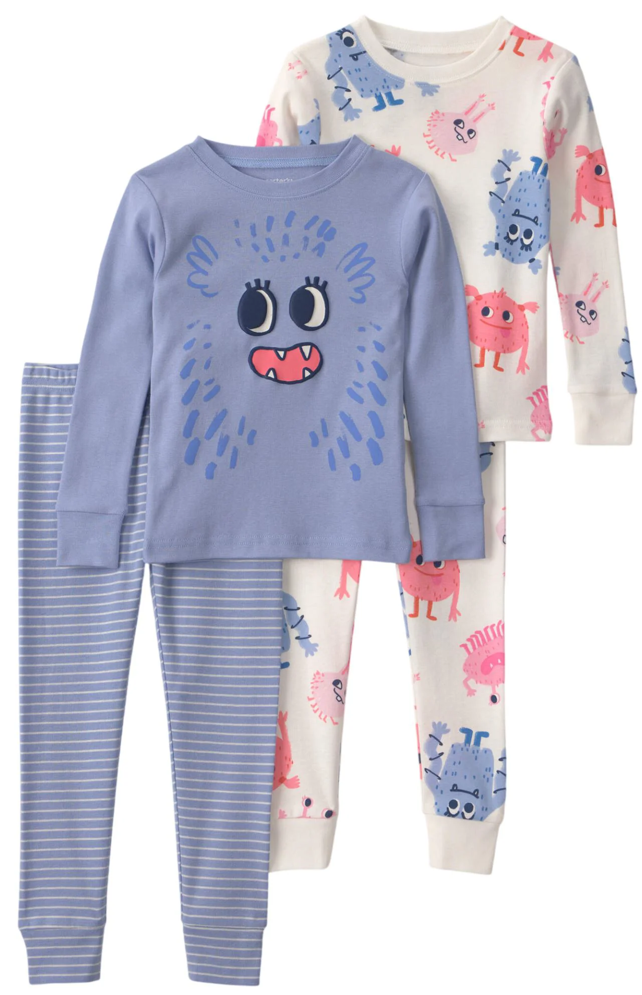 Carter's Set 2 pijamale din bumbac Monster foto