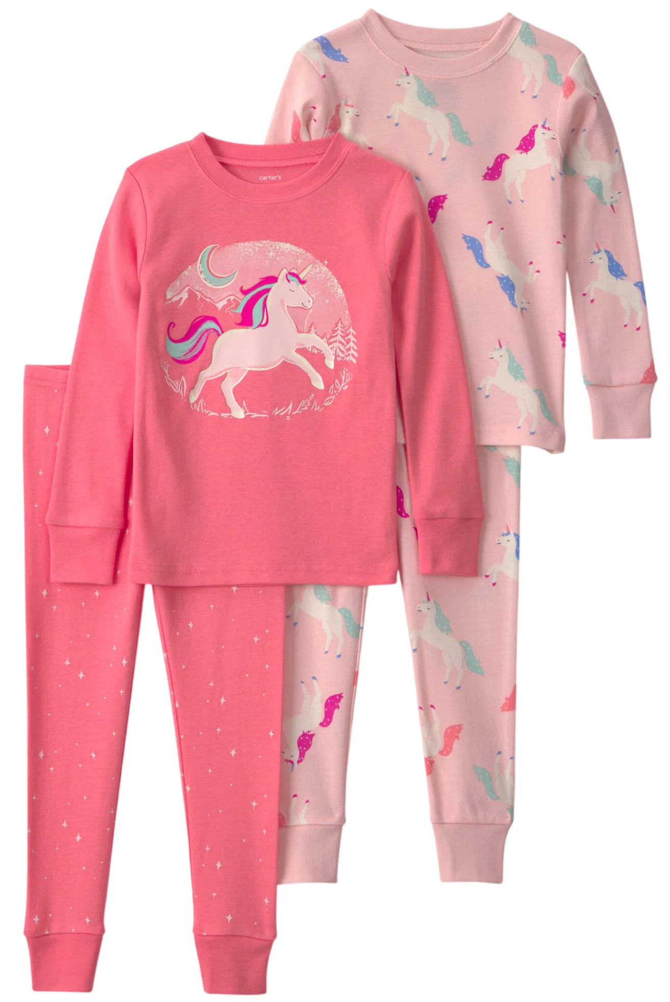 Carter's Set 2 pijamale din bumbac Unicorns foto