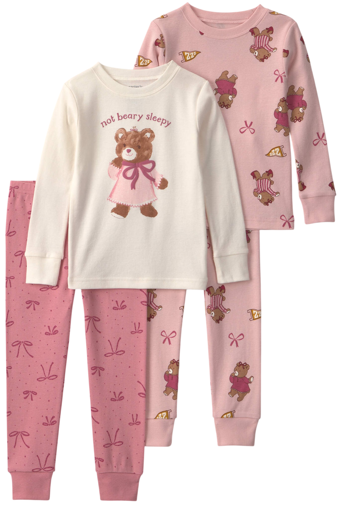 Carter's Set 2 pijamale din bumbac Bear foto