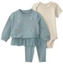 Carter's Set 3 piese Floral - hanorac, body si pantaloni foto