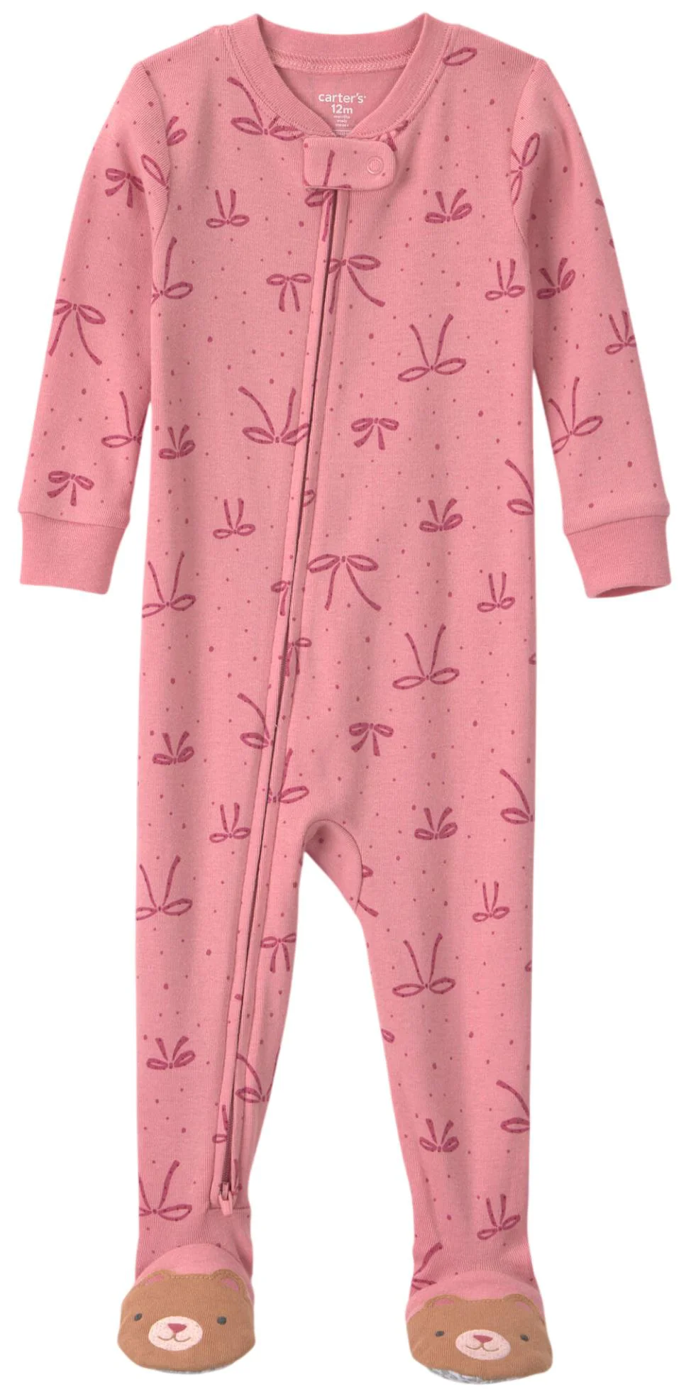 Carter's Pijama cu talpa din bumbac Teddy Bows foto