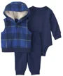 Carter's Set 3 piese Buffalo - vesta cu gluga, body si pantaloni foto