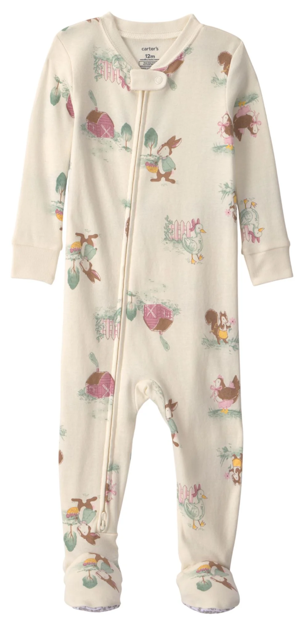 Carter's Pijama cu talpa din bumbac Country Farm foto