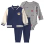 Carter's Set 3 piese Varsity Teddy - geaca, body si pantaloni foto