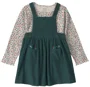 Carter's Set 2 piese Floral - salopeta tip rochita si bluza foto