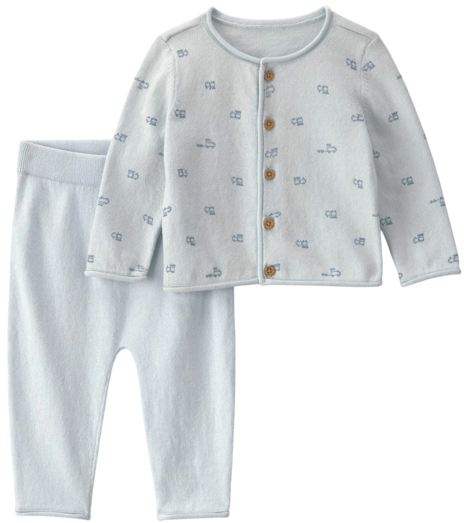 Carter's Set 2 piese Train - cardigan si pantaloni foto