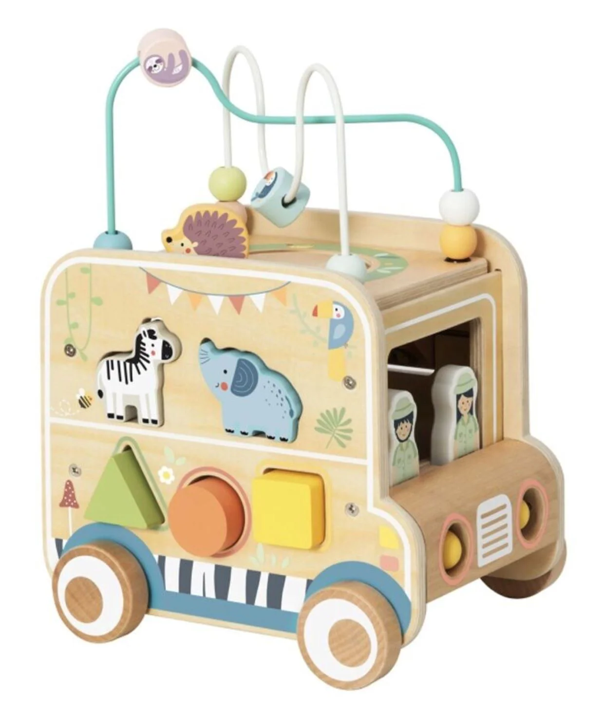 image for Jucarie din lemn Tooky Toy Cub educational Safari foto