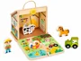 Jucarie din lemn Tooky Toy Ferma pliabila foto