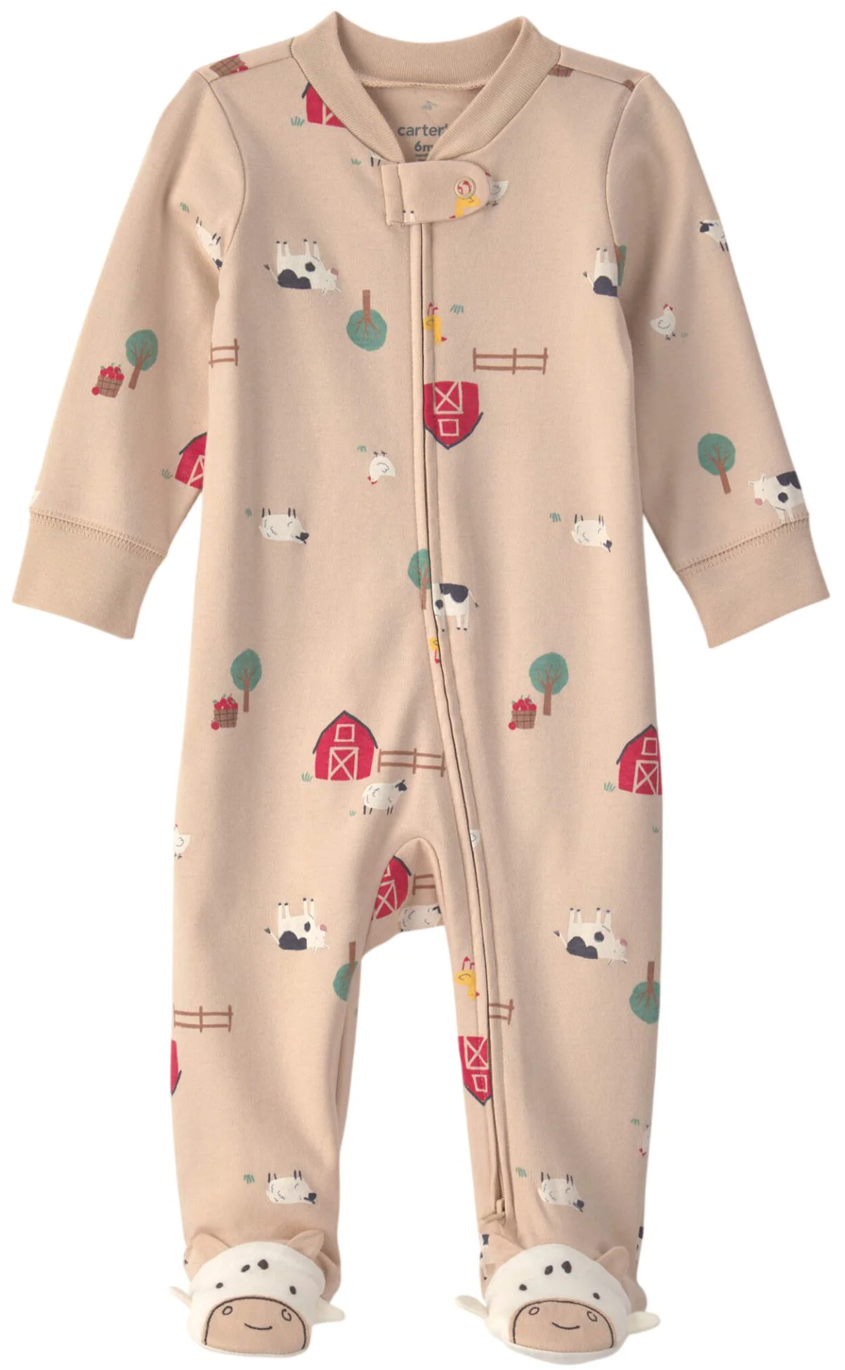 Carter's Pijama cu talpa din bumbac Farm foto