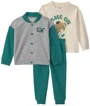 Carter's Set 3 piese Green Varsity - geaca, pantaloni si bluza cu maneca lunga foto