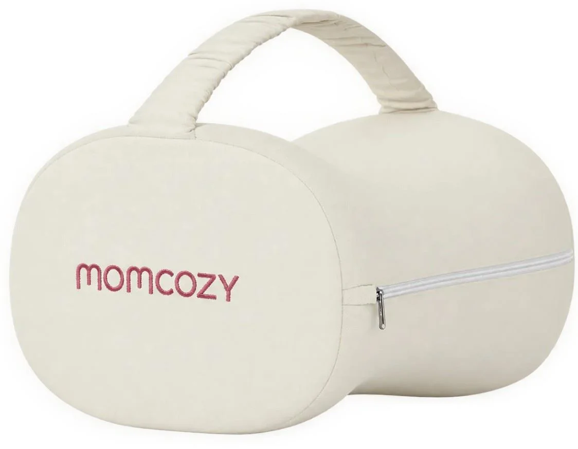 image for Perna pentru genunchi Momcozy pentru dormit pe o parte Cream White foto
