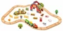 Set de joaca din lemn Tooky Toy Trenul de la ferma foto