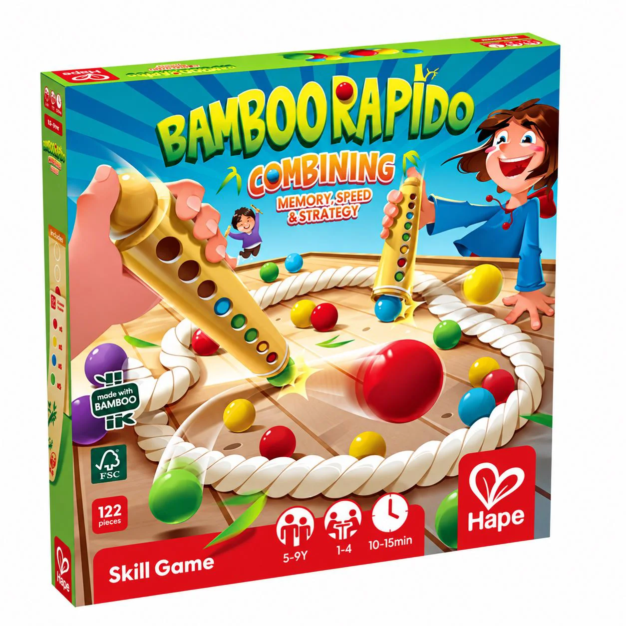 image for Настольная игра Hape Bamboo Rapido Запомни и собери foto