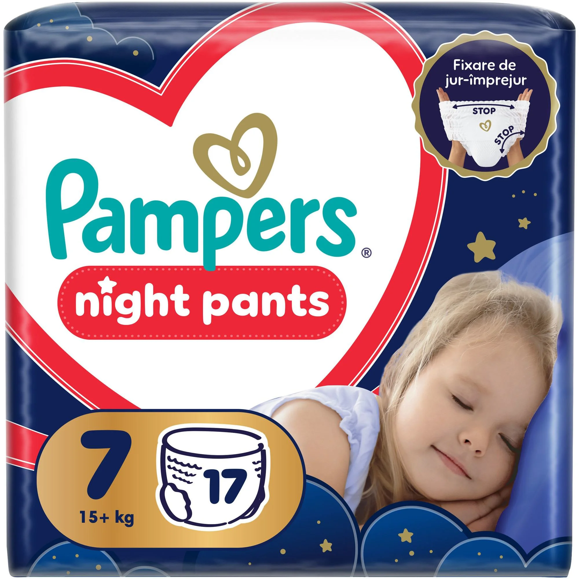 image for Chilotei de noapte Pampers Night Pants marimea 7 (15+ kg), 17 buc. foto