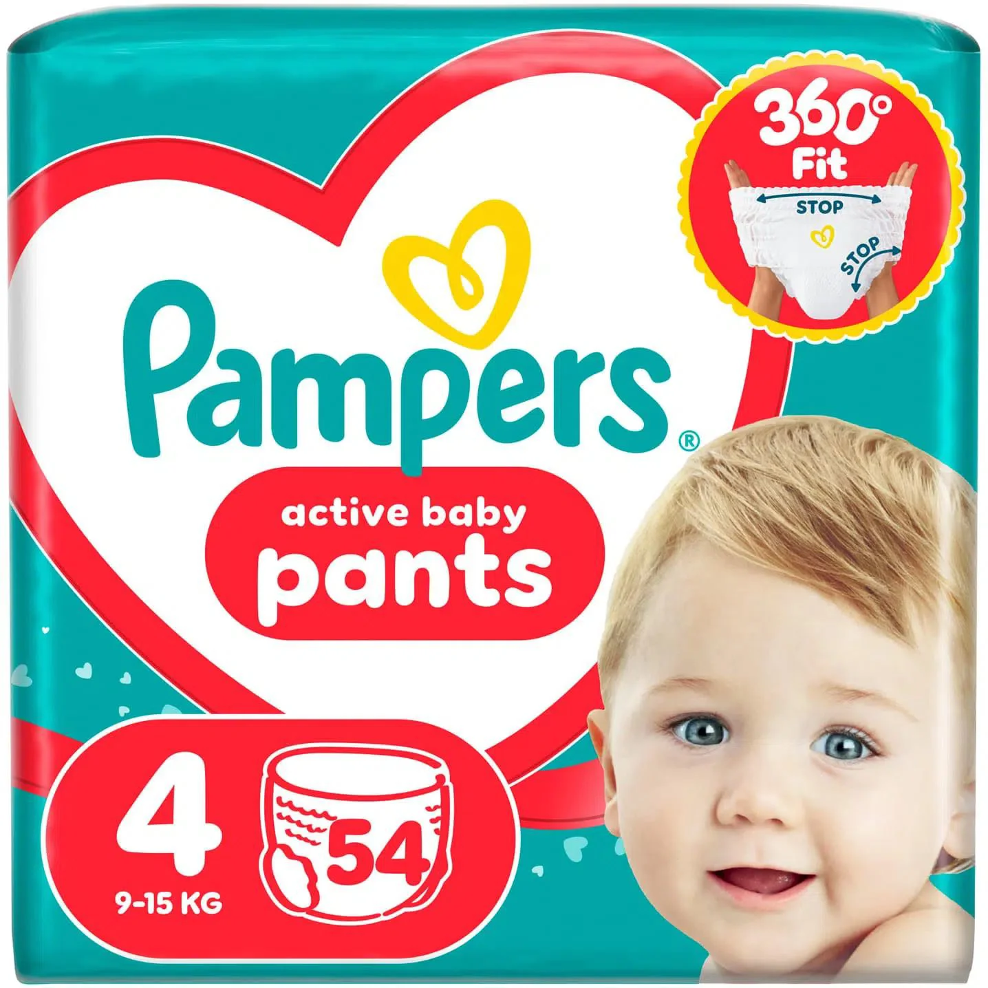 image for Chilotei Pampers Pants Unisex 4 (9-15 kg), 54 buc. foto