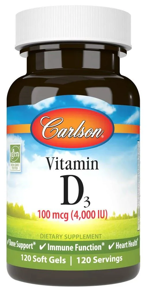 image for Supliment alimentar Carson Lab Vitamin D3 4000 IU, 120 capsule foto